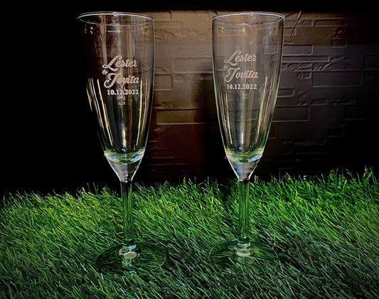 Best2U-Personalized Champagne Glass (Set of 2)