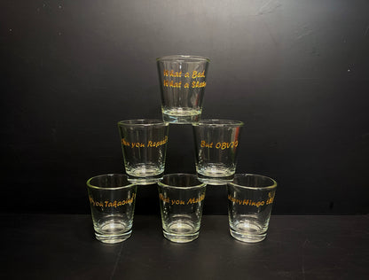 Best2U-Engraved & Personalized Whiskey Shot Glass - Whiskey & Barware Gifts (set of 6) 60ml