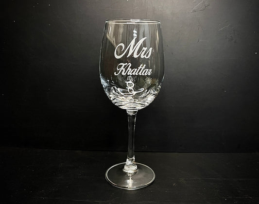 Personalized Engraved Wine Glasses