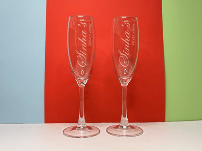 Best2U-Personalized Champion Glasses: The Perfect Victory Gift ( set of 2)