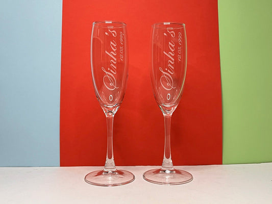 Best2U-Personalized Champion Glasses: The Perfect Victory Gift ( set of 2)