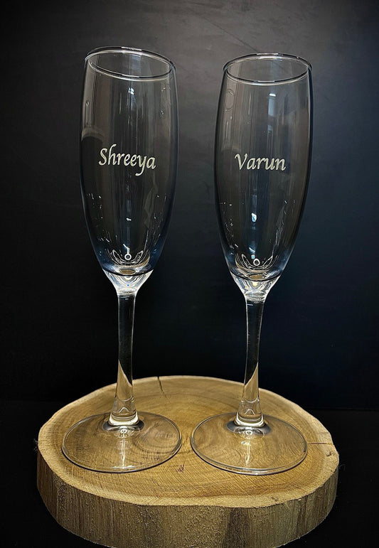personalized sampan glass (set of 2)