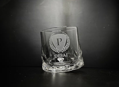 Best2U-personalized whisky glass your name logo monogram deep engraving (set of 2) 310