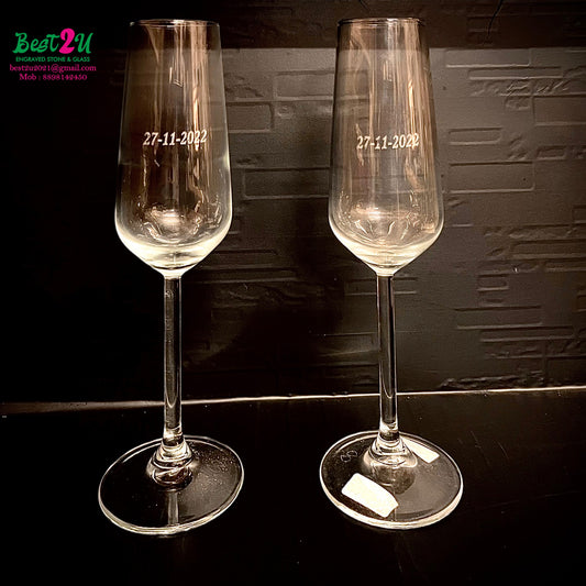 Best2U-Personalized Champagne Glass (Set of 2)