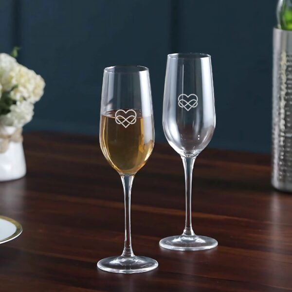 Personalized Wedding Champagne Flutes, Wedding Toasting Flutes, Wedding Favors for Couples, champagne glasses DEEP ENGRAVED