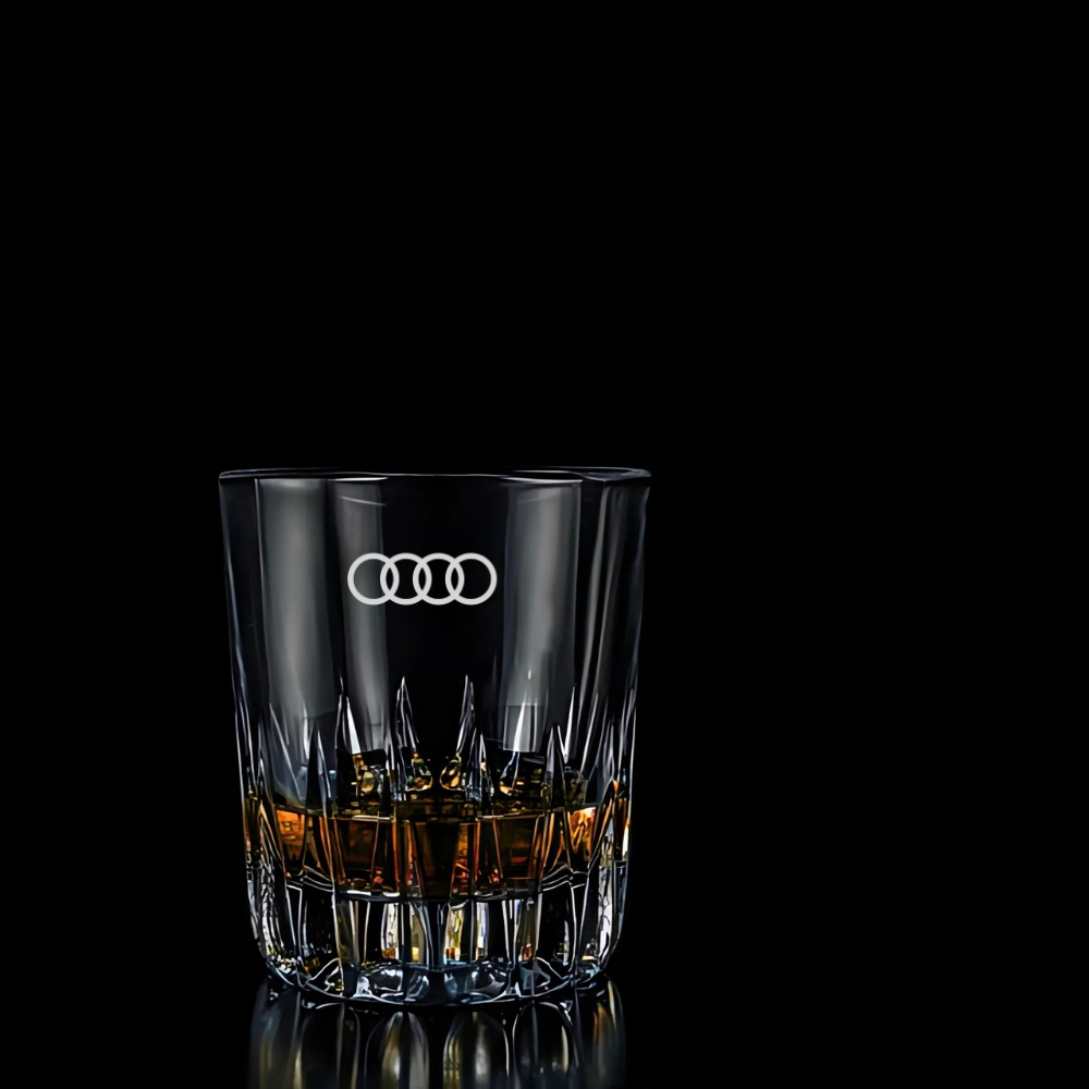 Personalized Engraved Whiskey Glass with logo Design