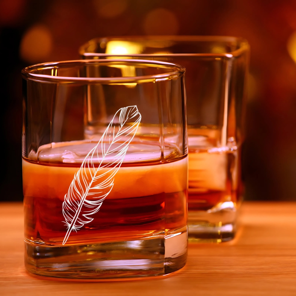 personalized Engraved whiskey glass Engraving