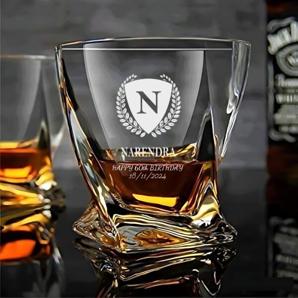 Personalized Whiskey Glass Gift for Him, Engraved Groomsmen Whiskey Glass, Groomsman Gift, Best Man Gift, Dad Gifts, Christmas Gift for Him name, logo, photo, monogram deep engraving your glass