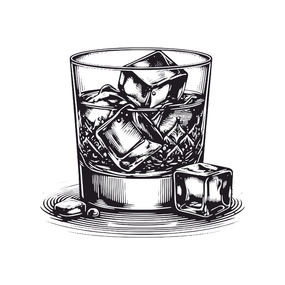 engraved whiskey glass