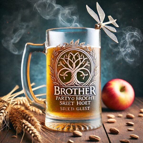 Personalized Deep Engraved Brother party beer mug Glasses - Custom Gift for Brother party