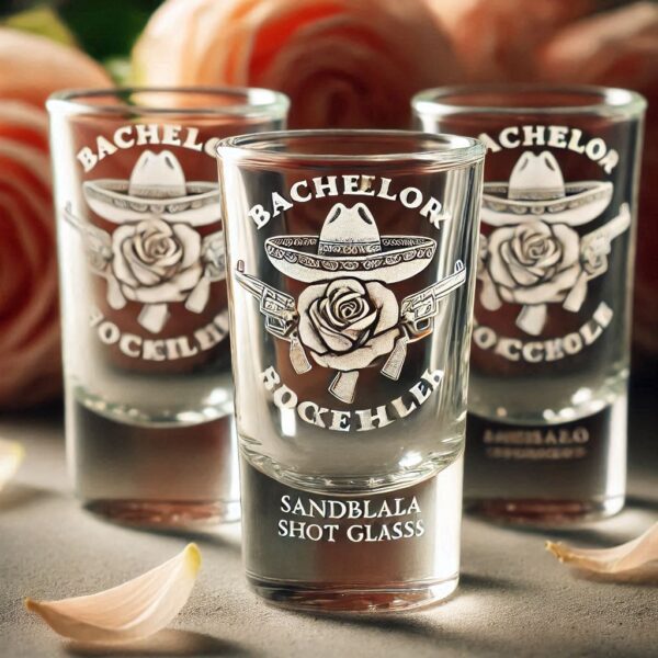 Personalized Deep Engraved Bachelor Party Tequila Shot Glasses - Custom Groomsmen Gifts Tequila Shot glass deep engraving your name, logo, monogram, photo, deep engraving Tequila Shot