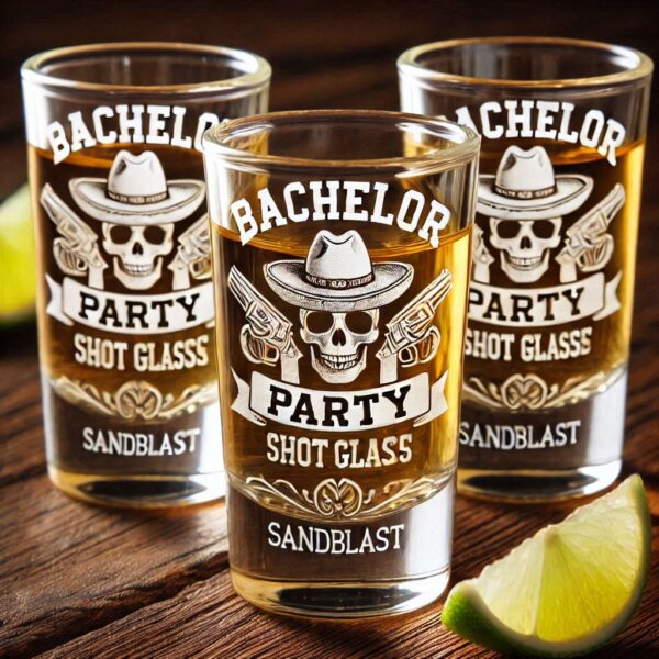 Personalized Deep Engraved Bachelor Party Tequila Shot Glasses - Custom Groomsmen Gifts Tequila Shot glass deep engraving your name, logo, monogram, photo, deep engraving Tequila Shot