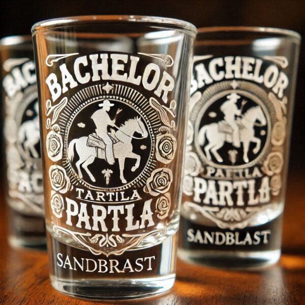 Personalized Deep Engraved Bachelor Party Tequila Shot Glasses - Custom Groomsmen Gifts Tequila Shot glass deep engraving your name, logo, monogram, photo, deep engraving Tequila Shot