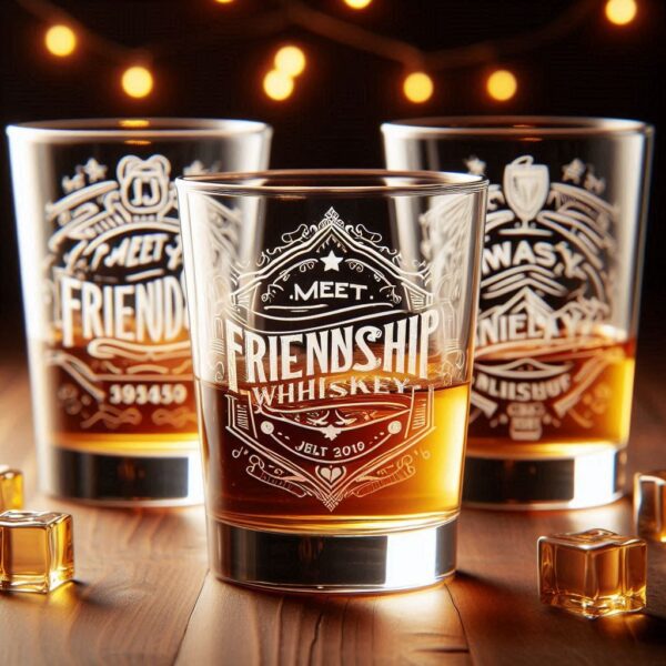 Celebrate in Style with Custom Deep Engraved Class Meet Party whiskey Glasses deep engraving your name, logo, photo, monogram, love symbol your whiskey glass deep engraving