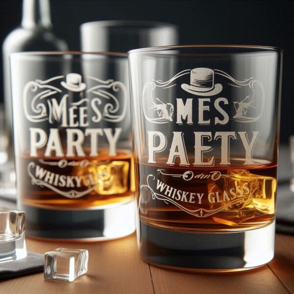 Celebrate in Style with Custom Deep Engraved Class Meet Party whiskey Glasses deep engraving your name, logo, photo, monogram, love symbol your whiskey glass deep engraving