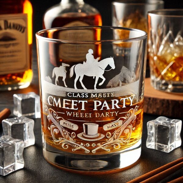 Celebrate in Style with Custom Deep Engraved Class Meet Party whiskey Glasses deep engraving your name, logo, photo, monogram, love symbol your whiskey glass deep engraving