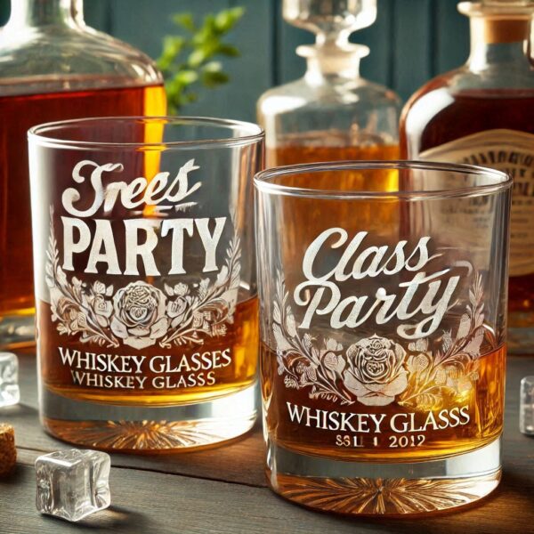 Celebrate in Style with Custom Deep Engraved Class Meet Party whiskey Glasses deep engraving your name, logo, photo, monogram, love symbol your whiskey glass deep engraving