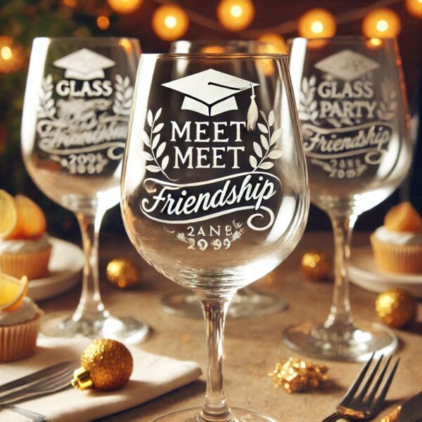 Celebrate in Style with Custom Deep Engraved Class Meet Party wine Glasses deep engraving your name, logo, photo, monogram, love symbol your wine glass deep engraving