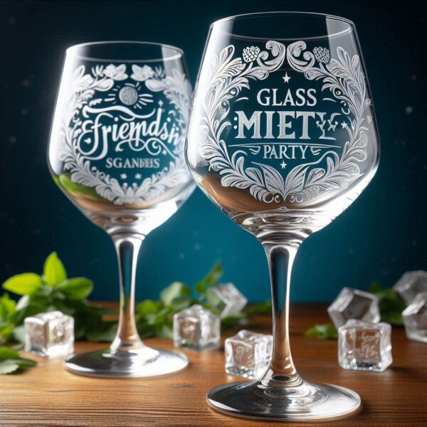 Celebrate in Style with Custom Deep Engraved Class Meet Party wine Glasses deep engraving your name, logo, photo, monogram, love symbol your wine glass deep engraving