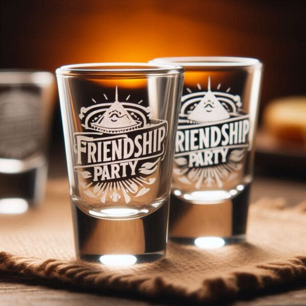 Personalized Deep Engraved Friendship Tequila Shot Glasses - The Perfect Gift for Every Event deep engraving name, logo, monogram, photo, love symbol all type deep engraving