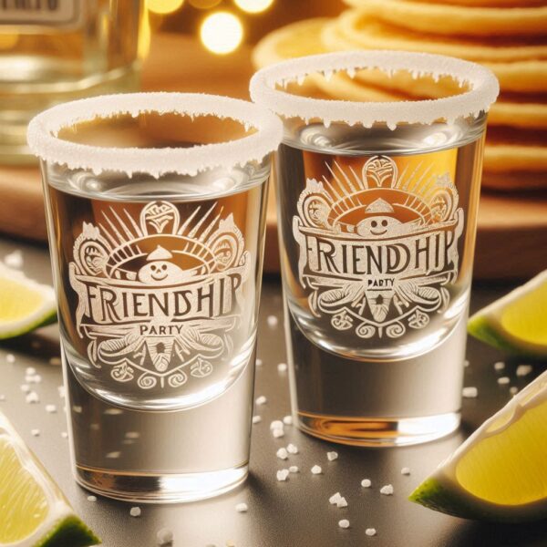 Personalized Deep Engraved Friendship Tequila Shot Glasses - The Perfect Gift for Every Event deep engraving name, logo, monogram, photo, love symbol all type deep engraving