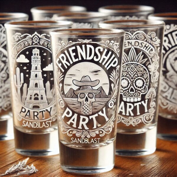 Personalized Deep Engraved Friendship Tequila Shot Glasses - The Perfect Gift for Every Event deep engraving name, logo, monogram, photo, love symbol all type deep engraving