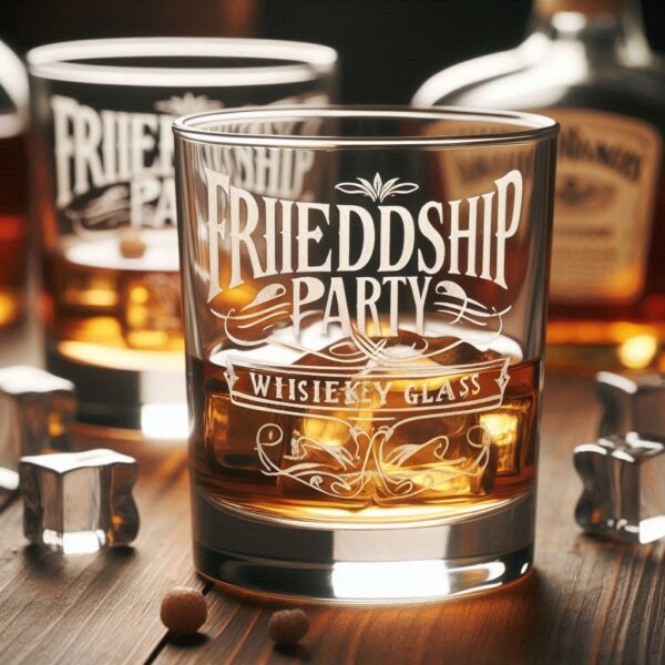 Personalized Deep Engraved Friendship whiskey Glasses - The Perfect Gift for Every Event deep engraving name, logo, monogram, photo, love symbol all type deep engraving