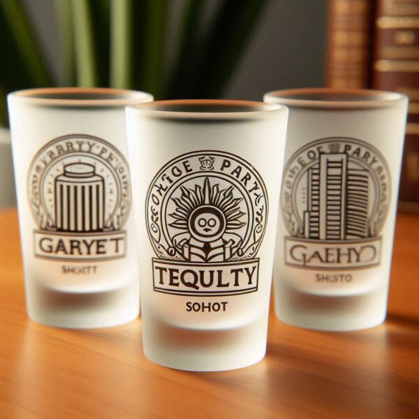 Personalized Deep Engraved Office Party tequila Shot Glasses - Custom Office Party tequila Shot Glasses engraving your name, logo, photo, and monogram deep engraving your tequila Shot Glasses