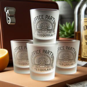 Personalized Deep Engraved Office Party tequila Shot Glasses - Custom Office Party tequila Shot Glasses engraving your name, logo, photo, and monogram deep engraving your tequila Shot Glasses