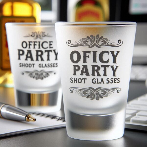 Personalized Deep Engraved Office Party tequila Shot Glasses - Custom Office Party tequila Shot Glasses engraving your name, logo, photo, and monogram deep engraving your tequila Shot Glasses