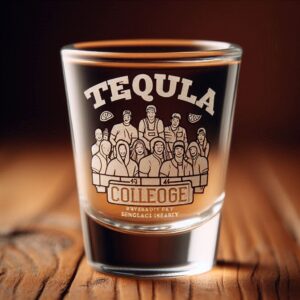 Personalized Deep Engraved College Group Party Tequila Shot Bar Glasses - Custom Glassware for Friends gift Tequila Shot glass deep engraved name, logo, photo, monogram, love symbol deep engraving your Tequila Shot glass