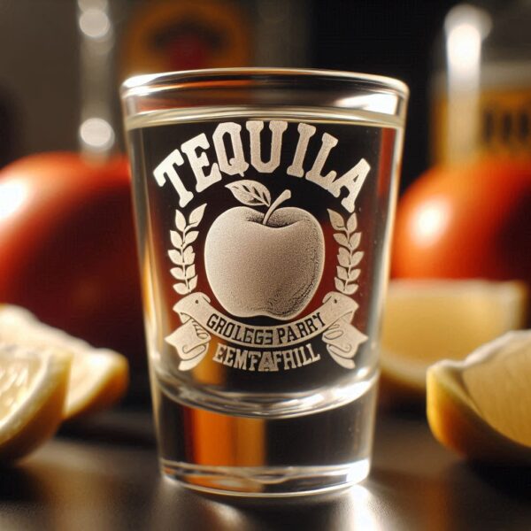 Personalized Deep Engraved College Group Party Tequila Shot Bar Glasses - Custom Glassware for Friends gift Tequila Shot glass deep engraved name, logo, photo, monogram, love symbol deep engraving your Tequila Shot glass