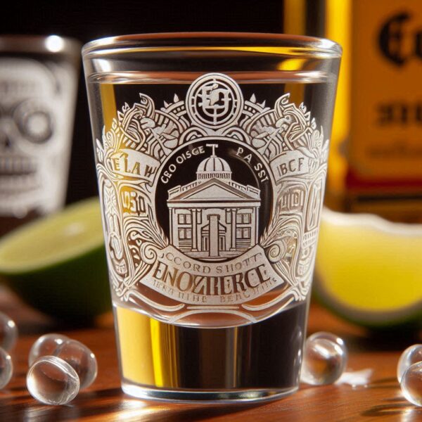 Personalized Deep Engraved College Group Party Tequila Shot Bar Glasses - Custom Glassware for Friends gift Tequila Shot glass deep engraved name, logo, photo, monogram, love symbol deep engraving your Tequila Shot glass