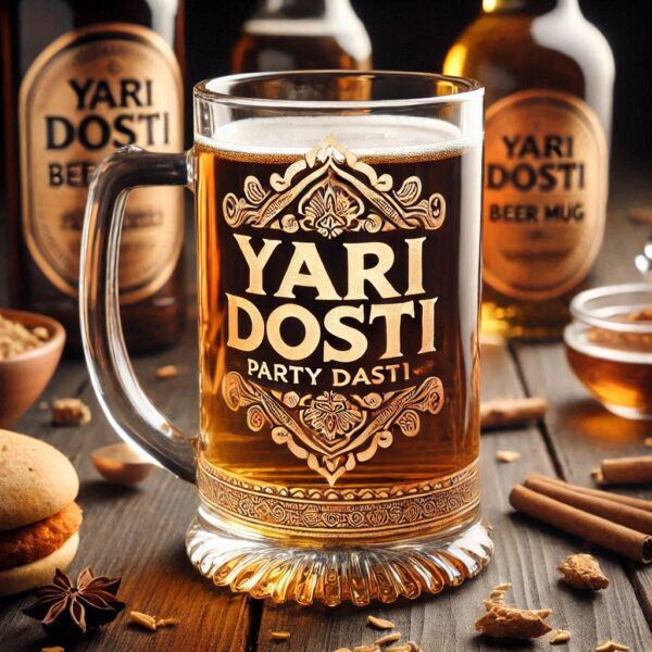 Yari Dosti drink party Personalized deep engraved your beer Glass name, logo, photo, company logo, monogram deep engraving your beer glass drink party