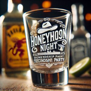 Personalized your Honeymoon night Tequila Shot glasses deep engraving celebrate Honeymoon night occasion your Tequila Shot glasses deep engraving name, logo, monogram, love symbol deep engraving