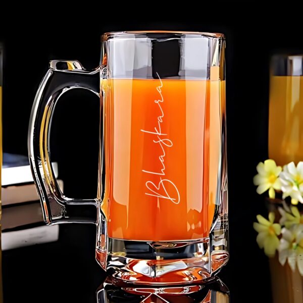 Personalized Deep Engraved Signature Beer Mug – Your Signature, Your Style