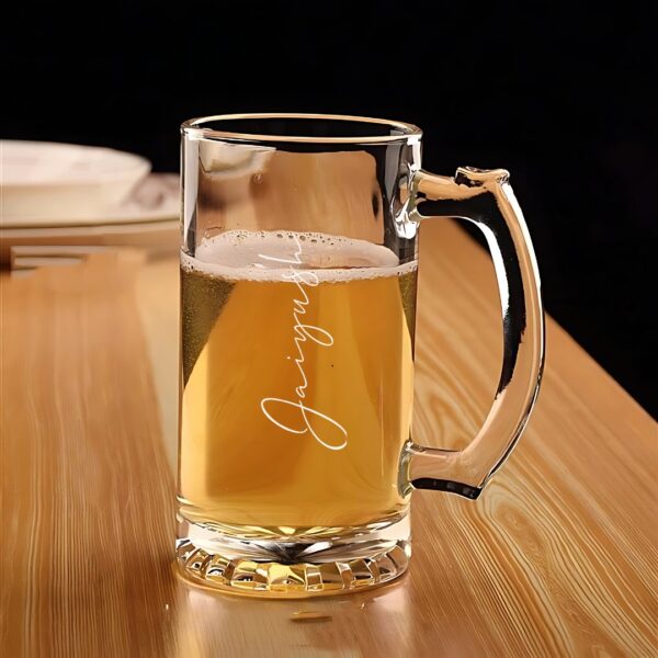 Personalized Deep Engraved Signature Beer Mug – Your Signature, Your Style