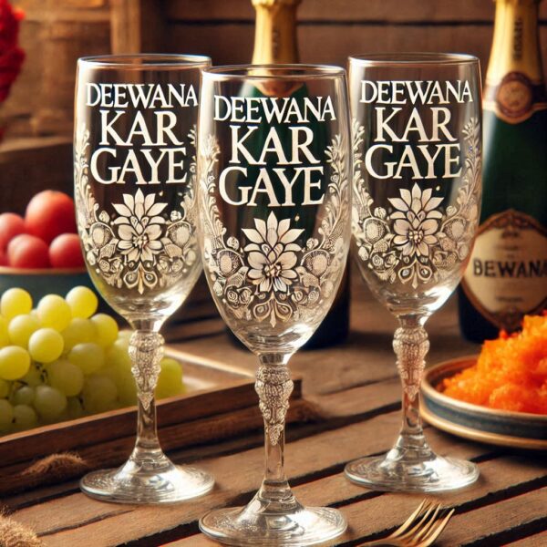 Personalized Champagne Glass – A Touch of Elegance for a "Devdas" Story Gift