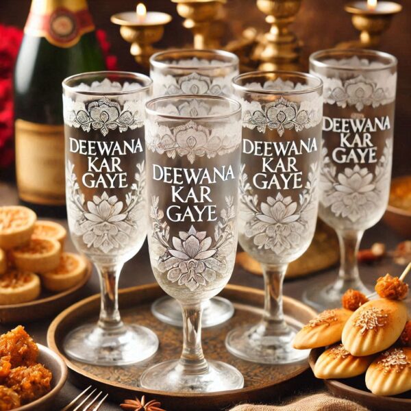 Personalized Champagne Glass – A Touch of Elegance for a "Devdas" Story Gift