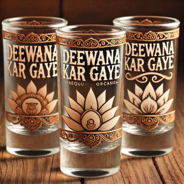 Personalized Tequila Shot Glass – A "Devdas" Story Gift with a Twist