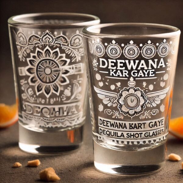 Personalized Tequila Shot Glass – A "Devdas" Story Gift with a Twist