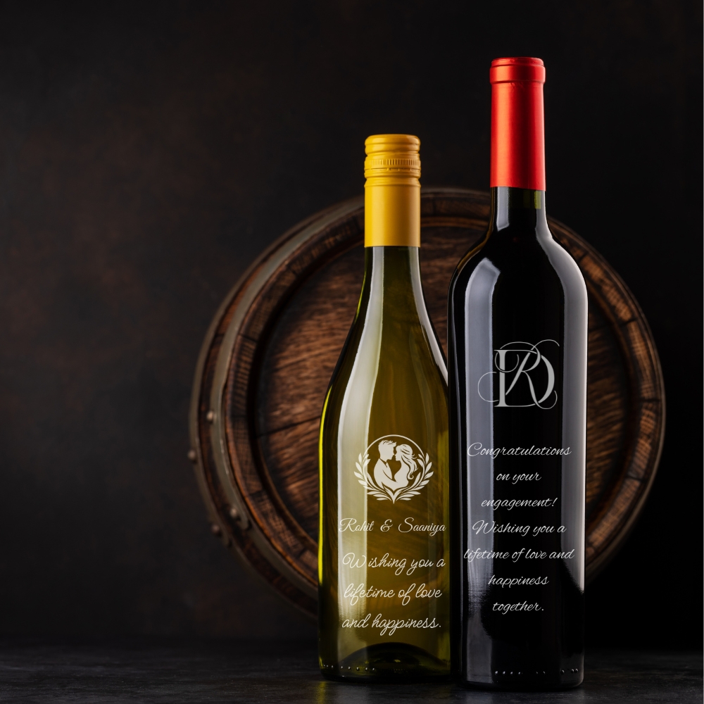 Make every occasion memorable with a custom deep-engraved wine bottle featuring your personalized name, logo, photo, monogram, or symbol. Whether it's a birthday, anniversary, wedding, corporate event, or special celebration, our precision engraving ensures a stunning and