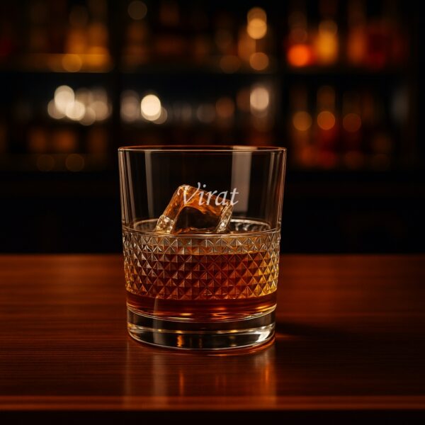Best2U Personalized Engraved Crystal Whiskey Glass – Elegant 300ml Old Fashioned Tumbler for Bourbon, Scotch & Cocktails 1 pcs - Image 4