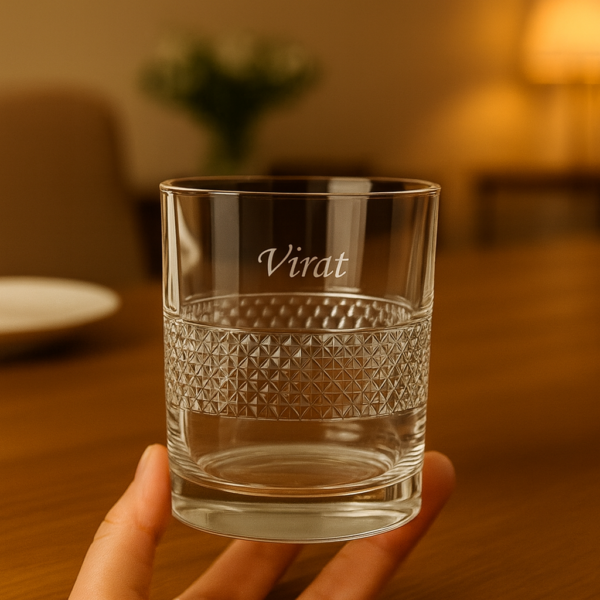 Best2U Personalized Engraved Crystal Whiskey Glass – Elegant 300ml Old Fashioned Tumbler for Bourbon, Scotch & Cocktails 1 pcs - Image 6