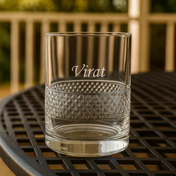Best2U Personalized Engraved Crystal Whiskey Glass – Elegant 300ml Old Fashioned Tumbler for Bourbon, Scotch & Cocktails 1 pcs - Image 5