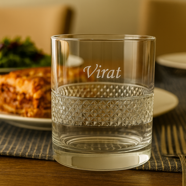 Best2U Personalized Engraved Crystal Whiskey Glass – Elegant 300ml Old Fashioned Tumbler for Bourbon, Scotch & Cocktails 1 pcs - Image 2