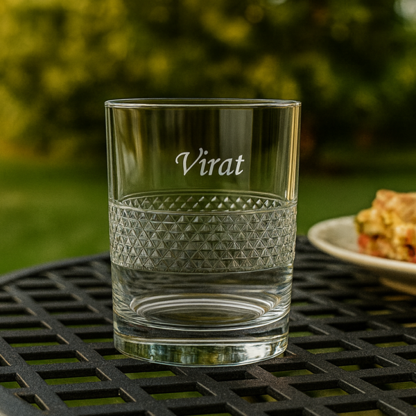 Best2U Personalized Engraved Crystal Whiskey Glass – Elegant 300ml Old Fashioned Tumbler for Bourbon, Scotch & Cocktails 1 pcs - Image 4