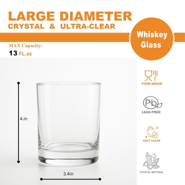 Personalized engraved whiskey glass 380ml with name and initial, custom gift box with red ribbon for special occasions.