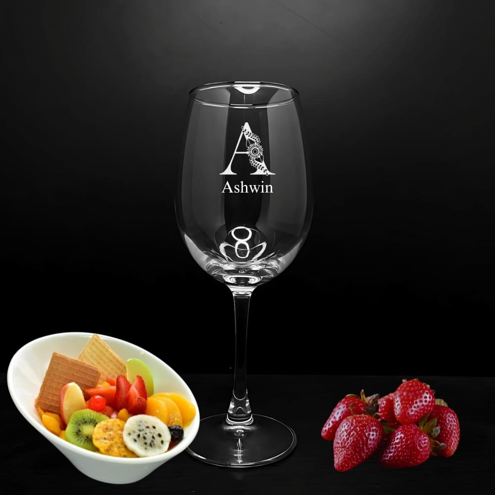 Personalised Engraved Wine Glasses, Etched Wine Glass 21st 30th Birthday Gift - Red Wine, White Wine Glass - Any Name Engraved Gift for Mum